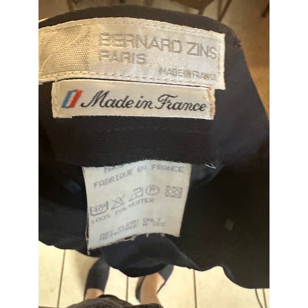 2 Pair Bernard Zins Pants Wool 4 Small France Black 26x26 VNT 90s Cerruti 1881 - Picture 13 of 14
